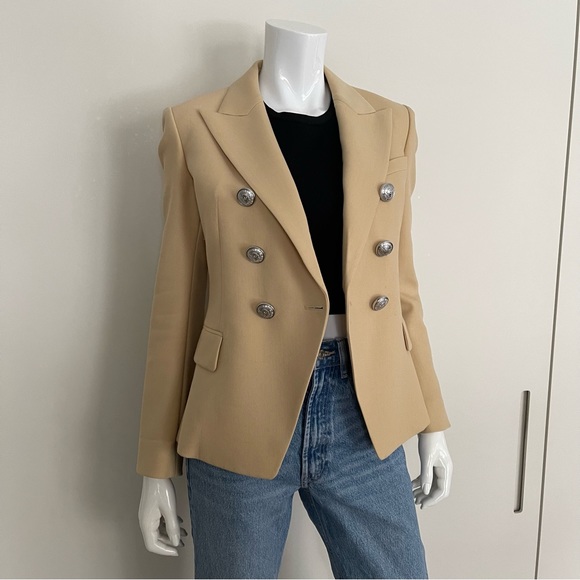 BALMAIN Wool Double Breasted Blazer (Size 36) - Picture 6 of 10